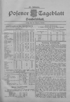 Posener Tageblatt. Handelsblatt 1903.01.20 Jg.42