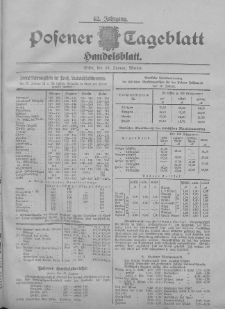 Posener Tageblatt. Handelsblatt 1903.01.23 Jg.42