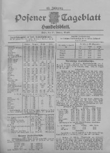 Posener Tageblatt. Handelsblatt 1903.01.29 Jg.42