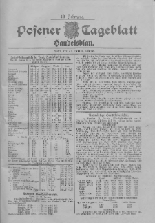 Posener Tageblatt. Handelsblatt 1903.01.31 Jg.42