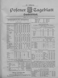Posener Tageblatt. Handelsblatt 1903.02.06 Jg.42