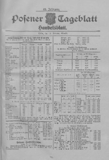 Posener Tageblatt. Handelsblatt 1903.02.11 Jg.42