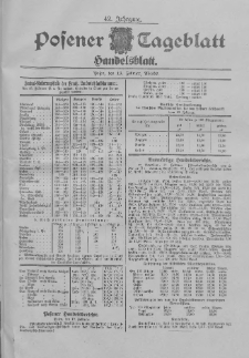 Posener Tageblatt. Handelsblatt 1903.02.19 Jg.42