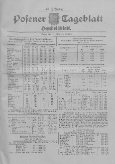 Posener Tageblatt. Handelsblatt 1903.02.27 Jg.42