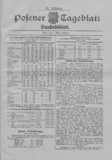 Posener Tageblatt. Handelsblatt 1903.03.05 Jg.42