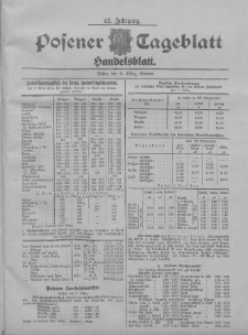 Posener Tageblatt. Handelsblatt 1903.03.06 Jg.42