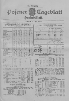Posener Tageblatt. Handelsblatt 1903.03.09 Jg.42
