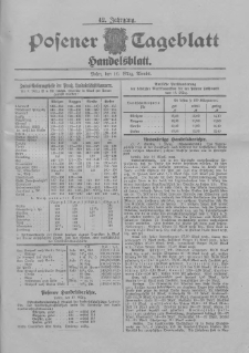 Posener Tageblatt. Handelsblatt 1903.03.10 Jg.42