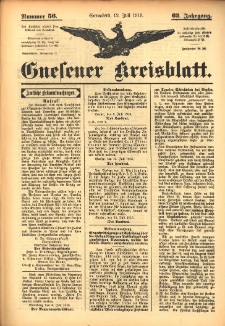 Gnesener Kreisblatt 1913.07.12 Jg.62 Nr56