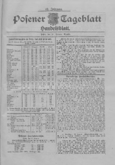 Posener Tageblatt. Handelsblatt 1903.01.24 Jg.42