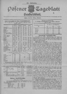 Posener Tageblatt. Handelsblatt 1903.03.24 Jg.42