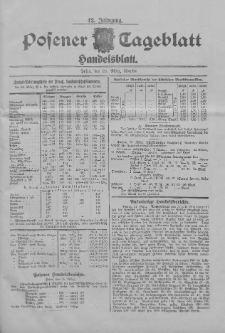 Posener Tageblatt. Handelsblatt 1903.03.25 Jg.42