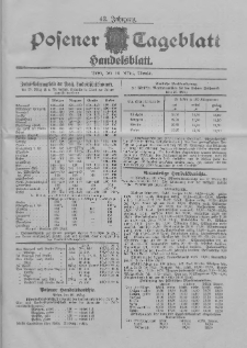 Posener Tageblatt. Handelsblatt 1903.03.26 Jg.42