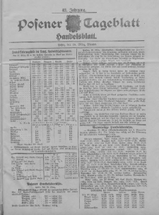 Posener Tageblatt. Handelsblatt 1903.03.28 Jg.42