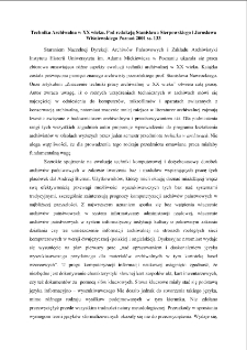 Technika Archiwalna w XX wieku. Pod redakcją Stanisława Sierpowskiego i Jarosława Wiśniewskiego Poznań 2001 ss. 133