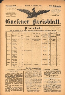 Gnesener Kreisblatt 1913.11.05 Jg.62 Nr89