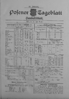 Posener Tageblatt. Handelsblatt 1903.04.20 Jg.42
