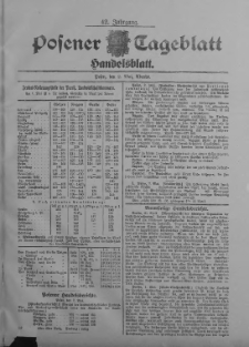 Posener Tageblatt. Handelsblatt 1903.05.02 Jg.42