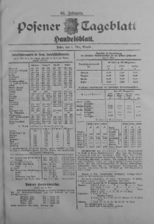 Posener Tageblatt. Handelsblatt 1903.05.04 Jg.42