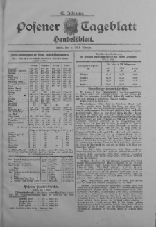 Posener Tageblatt. Handelsblatt 1903.05.05 Jg.42