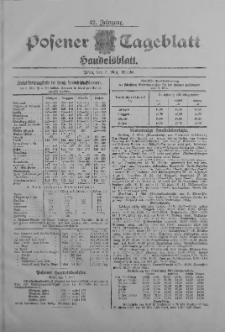 Posener Tageblatt. Handelsblatt 1903.05.07 Jg.42