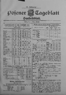 Posener Tageblatt. Handelsblatt 1903.05.08 Jg.42