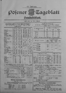 Posener Tageblatt. Handelsblatt 1903.05.11 Jg.42