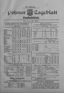 Posener Tageblatt. Handelsblatt 1903.05.18 Jg.42
