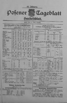 Posener Tageblatt. Handelsblatt 1903.05.27 Jg.42