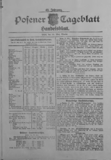 Posener Tageblatt. Handelsblatt 1903.05.30 Jg.42