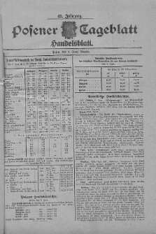 Posener Tageblatt. Handelsblatt 1903.06.09 Jg.42