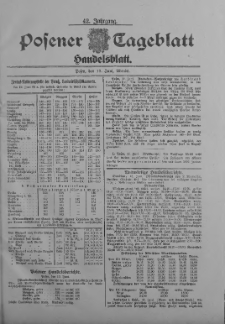 Posener Tageblatt. Handelsblatt 1903.06.13 Jg.42