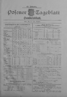 Posener Tageblatt. Handelsblatt 1903.06.17 Jg.42