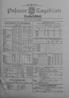 Posener Tageblatt. Handelsblatt 1903.06.29 Jg.42