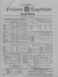 Posener Tageblatt. Handelsblatt 1903.07.01 Jg.42