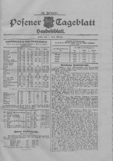 Posener Tageblatt. Handelsblatt 1903.07.07 Jg.42
