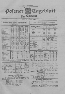 Posener Tageblatt. Handelsblatt 1903.07.08 Jg.42