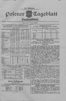 Posener Tageblatt. Handelsblatt 1903.07.09 Jg.42