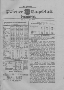 Posener Tageblatt. Handelsblatt 1903.07.14 Jg.42
