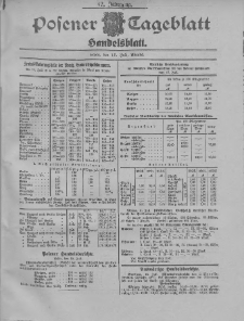 Posener Tageblatt. Handelsblatt 1903.07.15 Jg.42