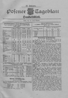 Posener Tageblatt. Handelsblatt 1903.07.21 Jg.42