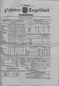 Posener Tageblatt. Handelsblatt 1903.07.29 Jg.42