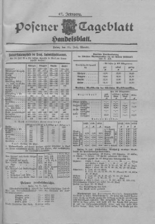 Posener Tageblatt. Handelsblatt 1903.07.31 Jg.42