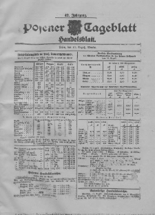 Posener Tageblatt. Handelsblatt 1903.08.10 Jg.42