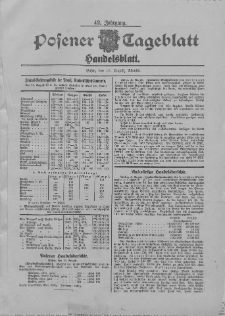 Posener Tageblatt. Handelsblatt 1903.08.15 Jg.42