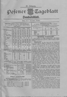 Posener Tageblatt. Handelsblatt 1903.08.01 Jg.42