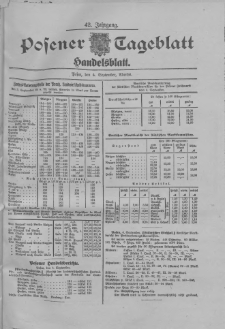 Posener Tageblatt. Handelsblatt 1903.09.04 Jg.42