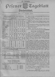 Posener Tageblatt. Handelsblatt 1903.09.05 Jg.42