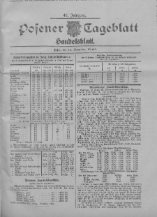 Posener Tageblatt. Handelsblatt 1903.09.10 Jg.42