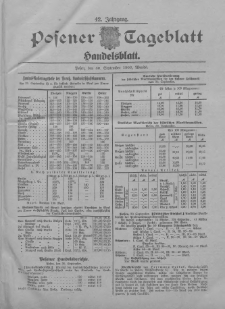 Posener Tageblatt. Handelsblatt 1903.09.30 Jg.42